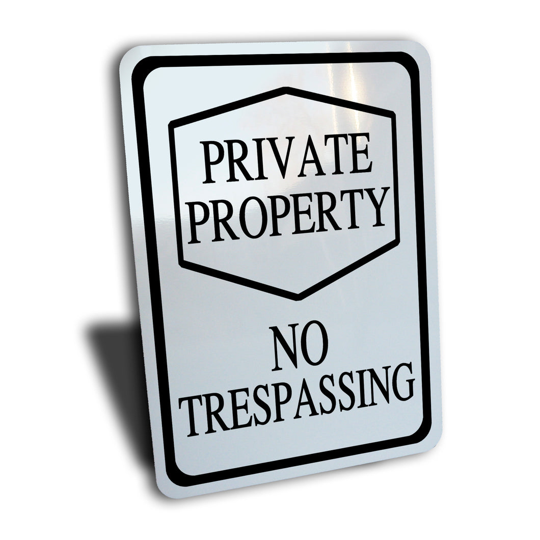 Private Property No Trespassing Sign