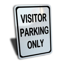 Load image into Gallery viewer, Visitor Parking Sign, Color Options, Aluminum.
