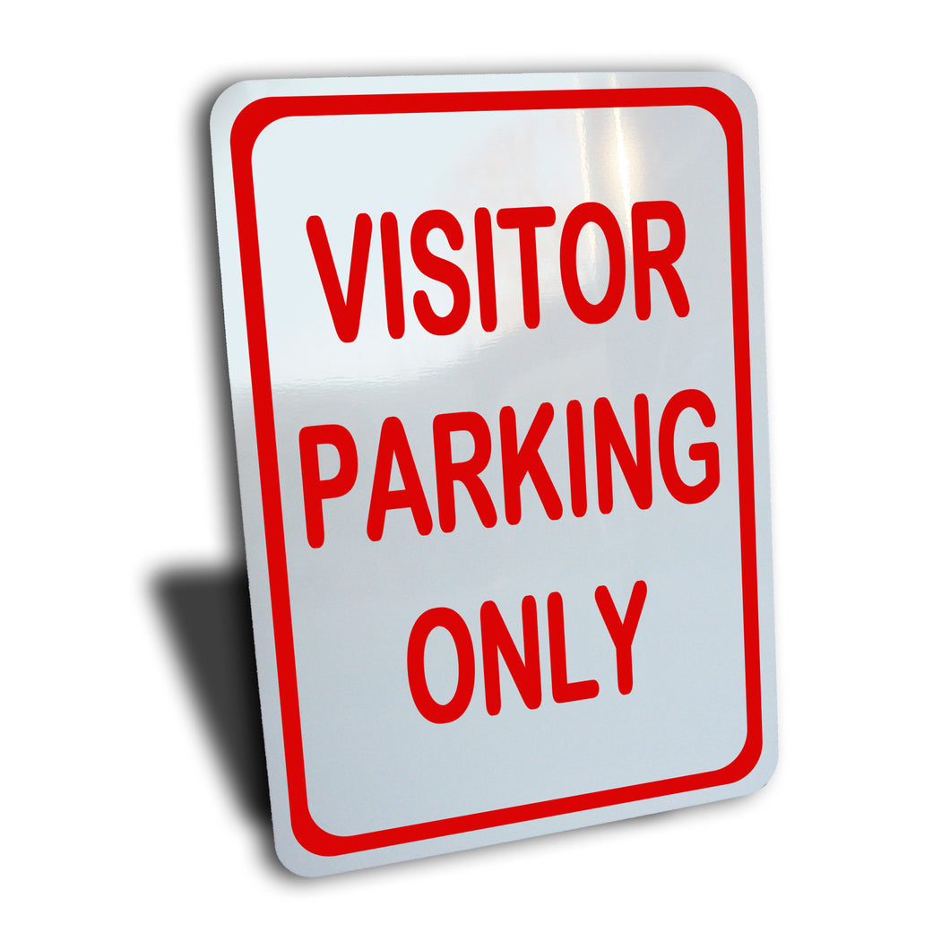 Visitor Parking Sign, Color Options, Aluminum.