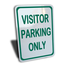 Load image into Gallery viewer, Visitor Parking Sign, Color Options, Aluminum.
